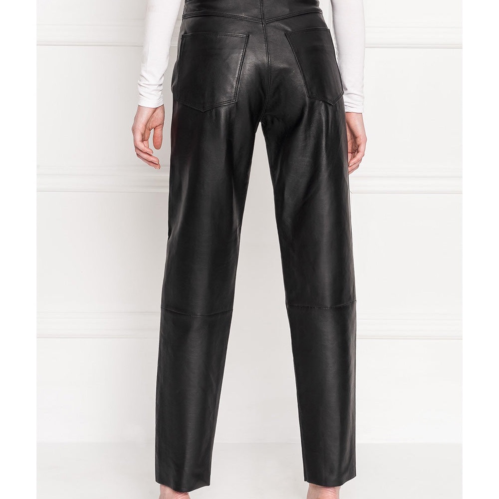 LAMARQUE ADELINE LEATHER JEANS - Picture 3 of 11
